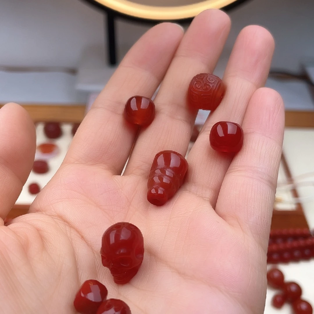 玛瑙/玉髓珠宝半成品未镶嵌弓*张