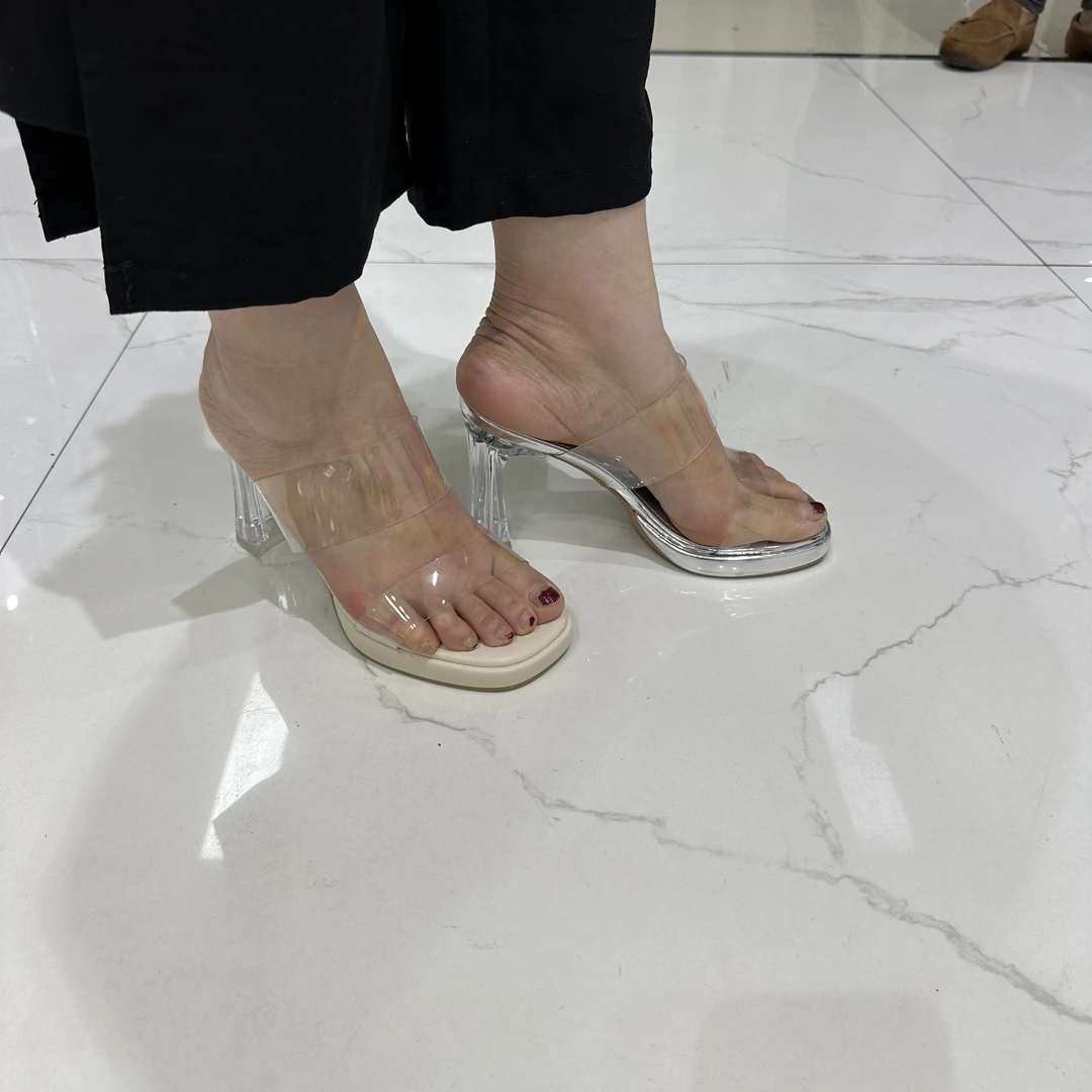 5147 超高跟防水台粗跟凉拖鞋年新款女夏外穿