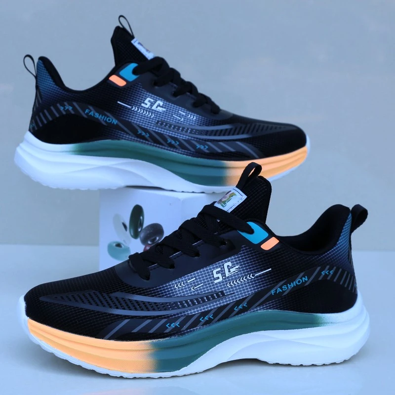 运动鞋男款百搭超轻便休闲鞋子新款软底防水防滑跑步鞋男士旅游鞋