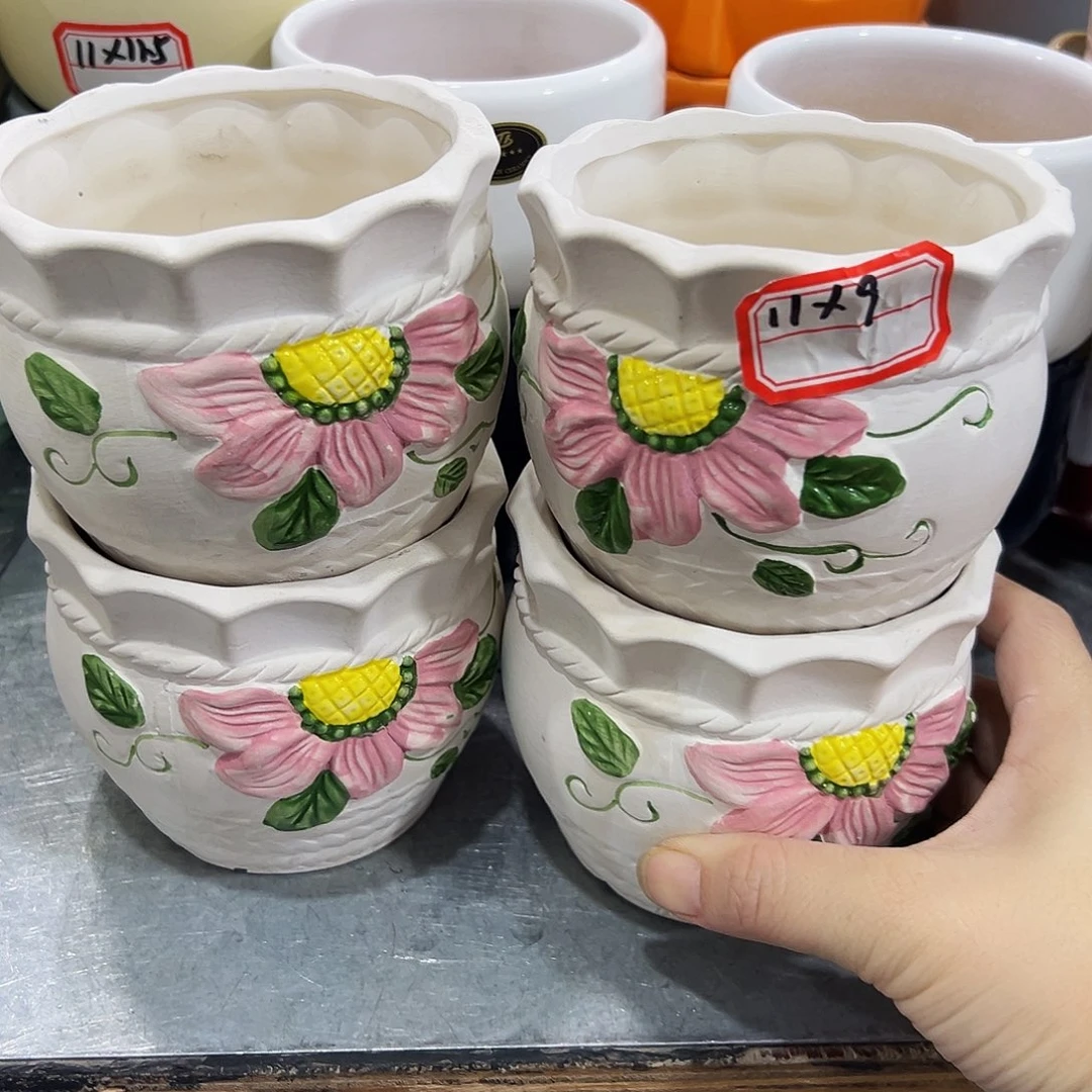 外贸尾单陶瓷花盆凑10米包邮