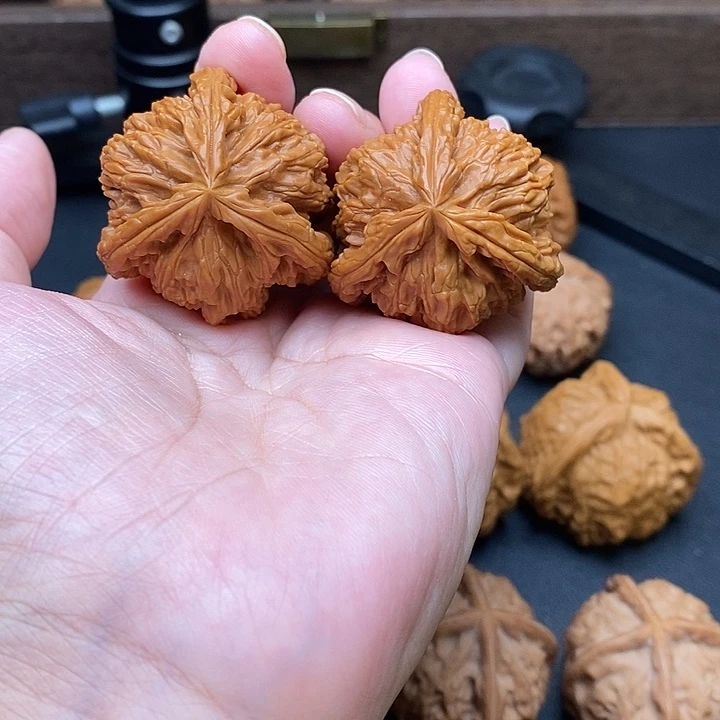 与***同把件文玩核桃白奔