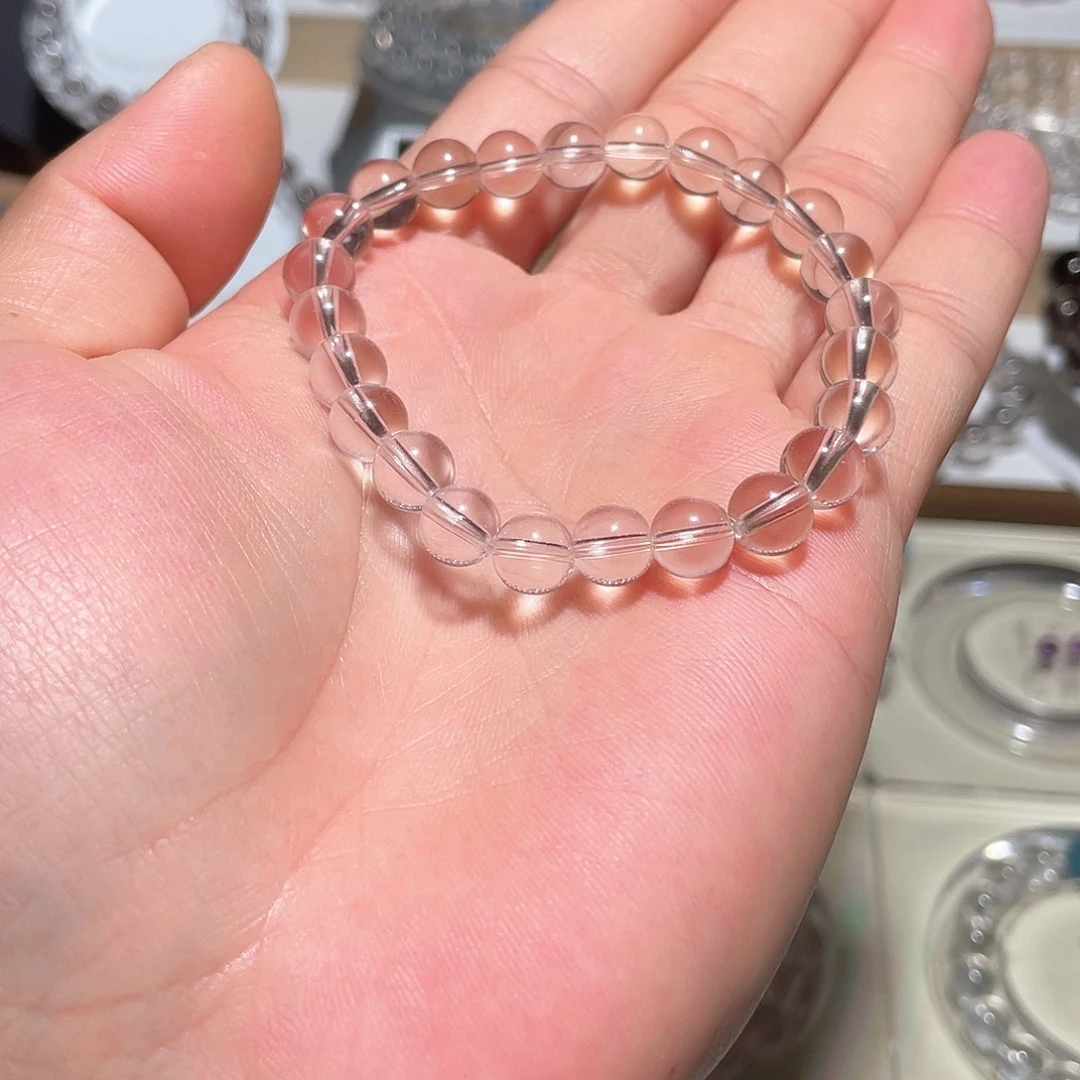 昂***餐水晶未镶嵌手链天然水晶
