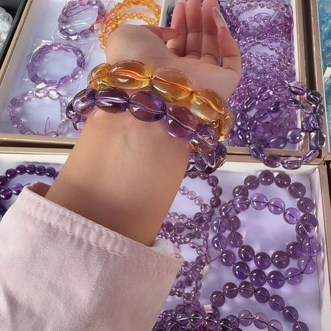 手链烟晶未镶嵌水晶