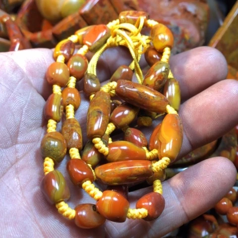 玛瑙/玉髓手链合金笑*缘