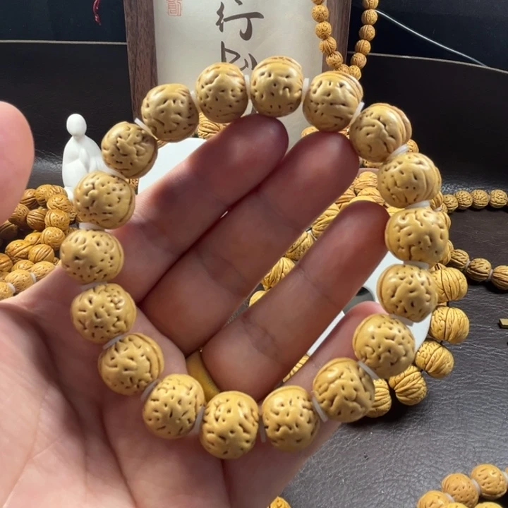 桃核手串14尺寸刀脐刚豆