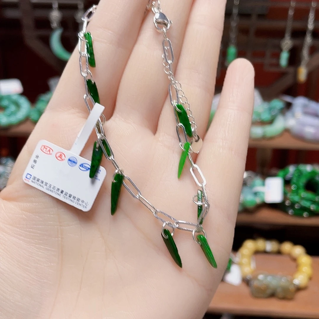 又***金未镶嵌手链翡翠饰品