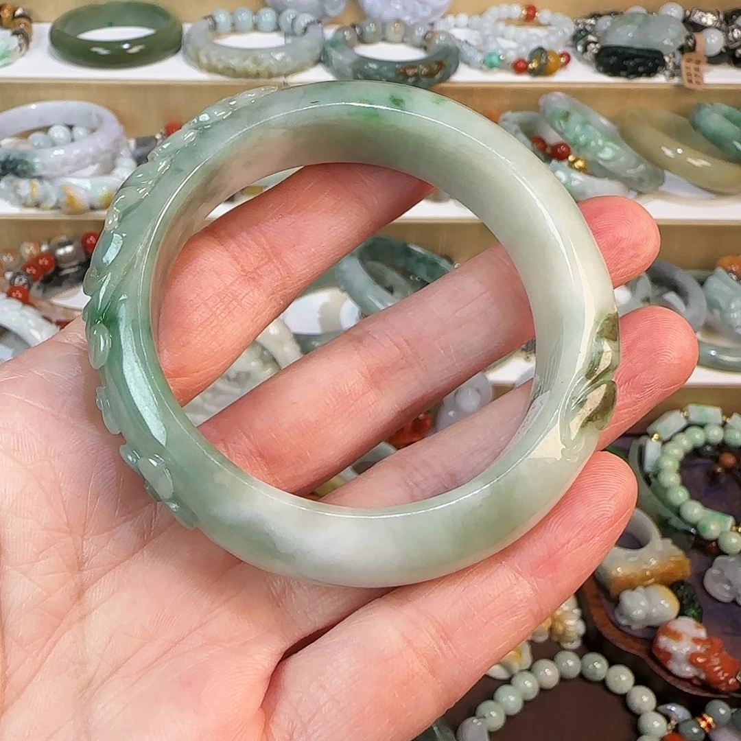 翡翠未镶嵌手链手镯