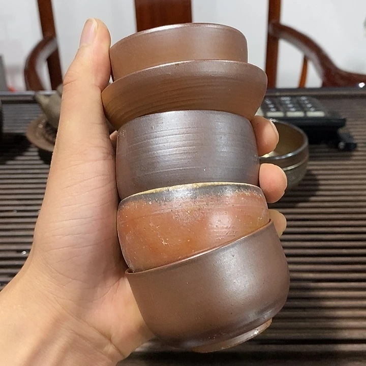 像***6杯柴烧手工制作工艺