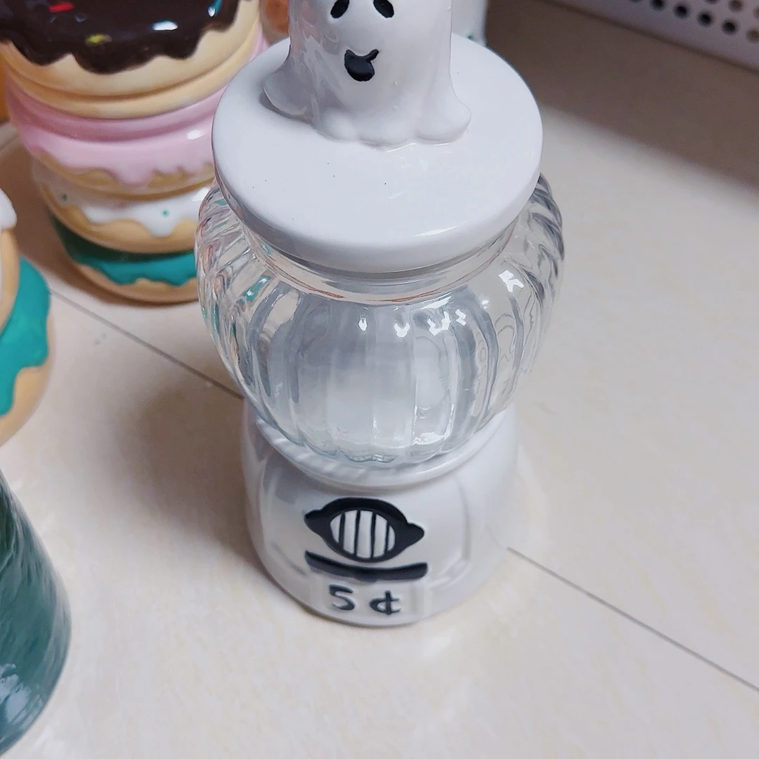 摆件默认微瑕陶瓷收纳罐