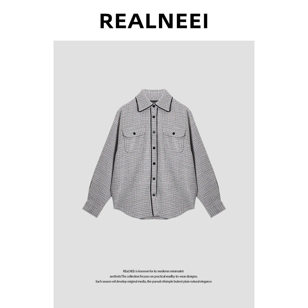 【REALNEEI】极简夹克外套复古慵懒外套RLMMC4WT06094