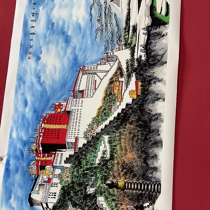 竖款山水作品，喜欢欣赏一下吧……