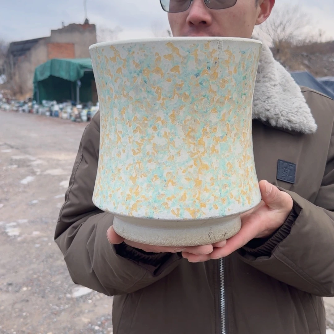 紫砂公道杯口20高22（一个束腰黄色朝阳