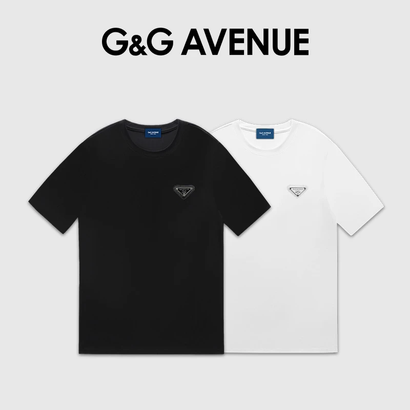法国G&G AVENUE轻奢潮牌夏季新款印花短袖T恤男女同款-GT2511042
