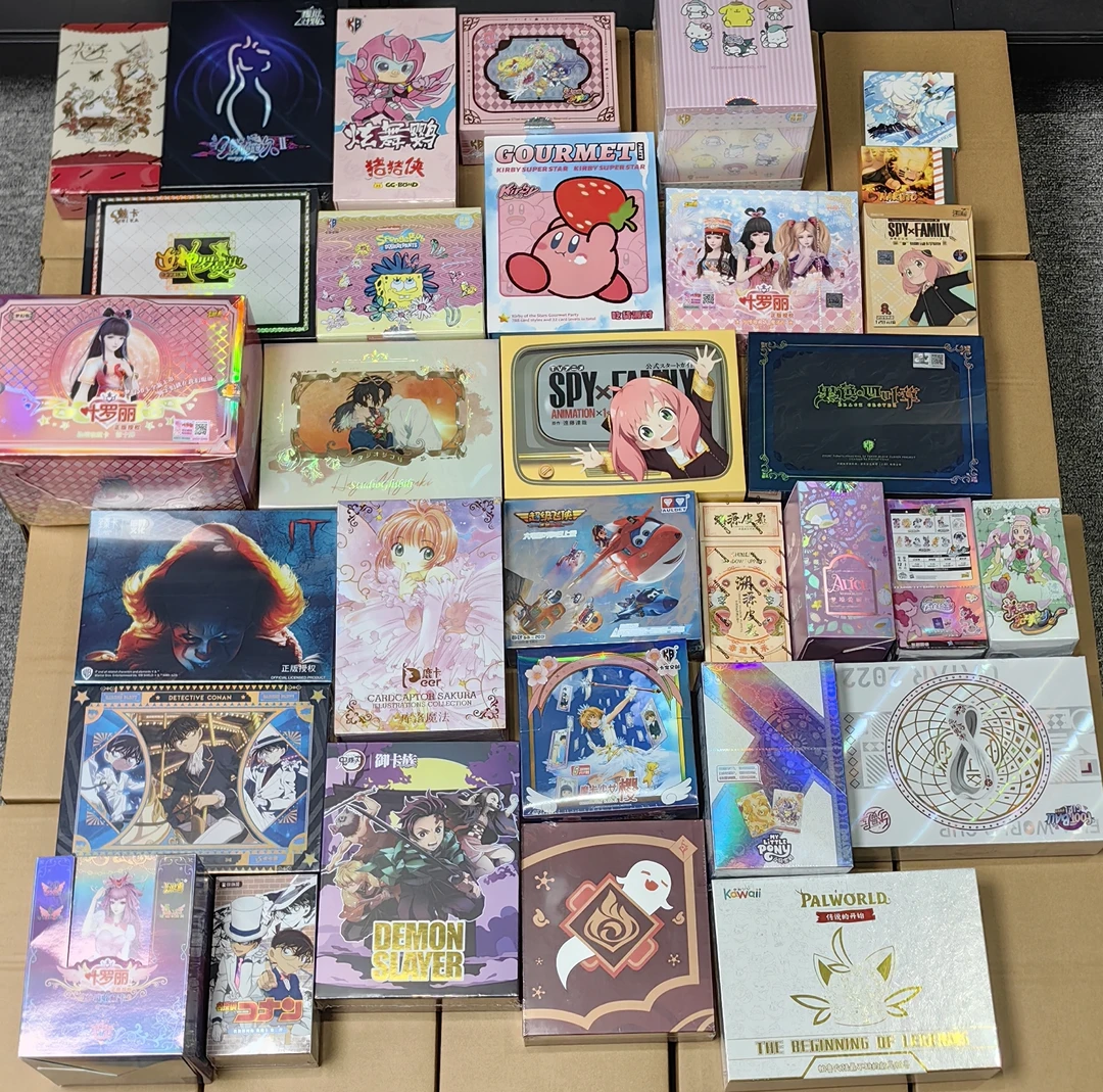 【新春福袋】爱丽丝小樱柯南鬼灭海贼王宫崎骏卡牌吧唧整盒大礼包