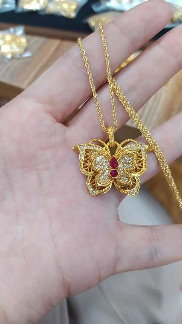 合金吊坠 福利款蝴蝶吊坠（一立金沙）
