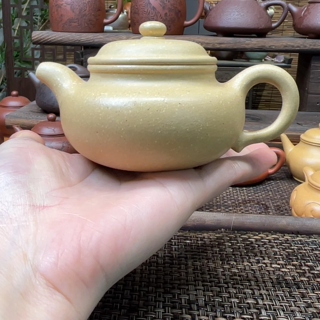 紫砂茶壶宜兴原矿紫砂手工制160