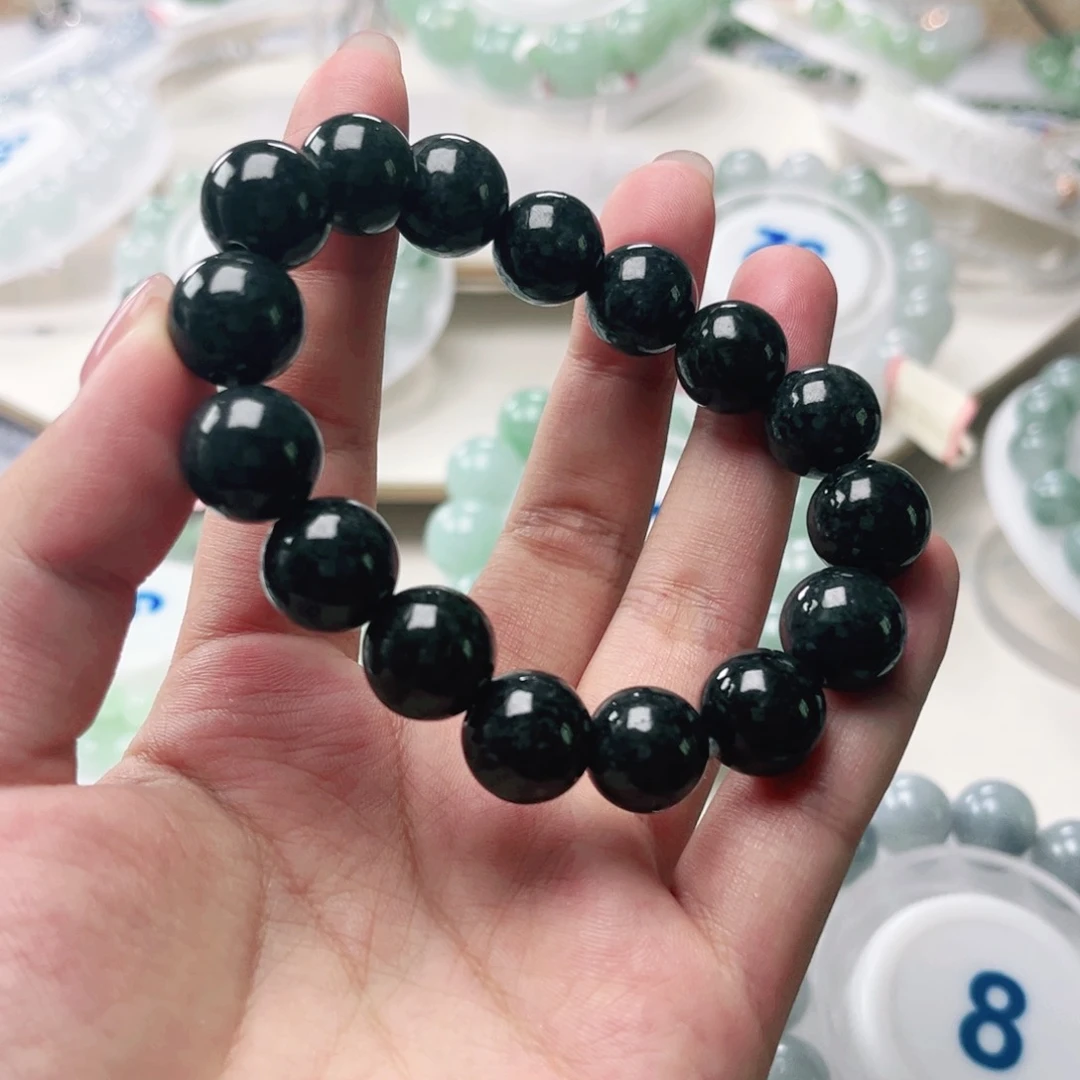 未镶嵌手链翡翠珠串