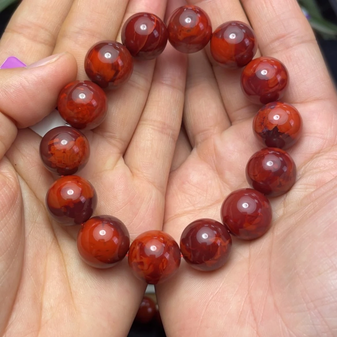 【闪购商品】南红玛瑙原矿手串15未镶嵌花****空