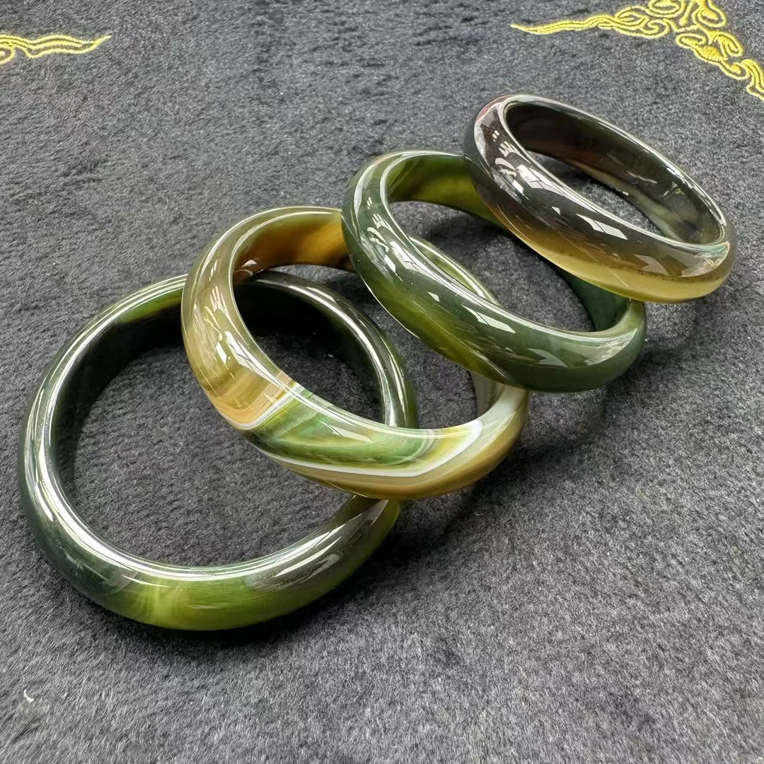 【刘少文】八角玄冰草玛瑙手镯-MZ-C219-多样性只发一件