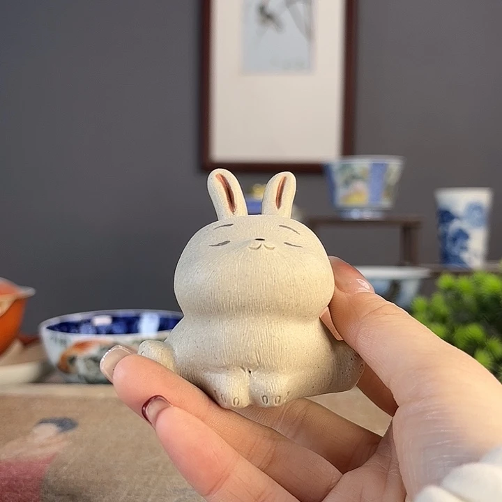 摆件景德柴烧茶杯多人