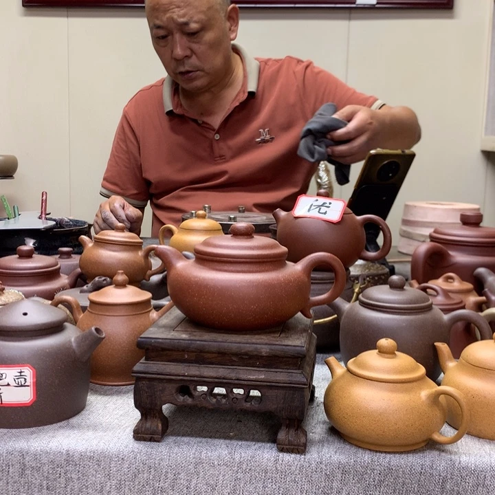 茶壶紫泥红降坡仿古230 C半手工制作