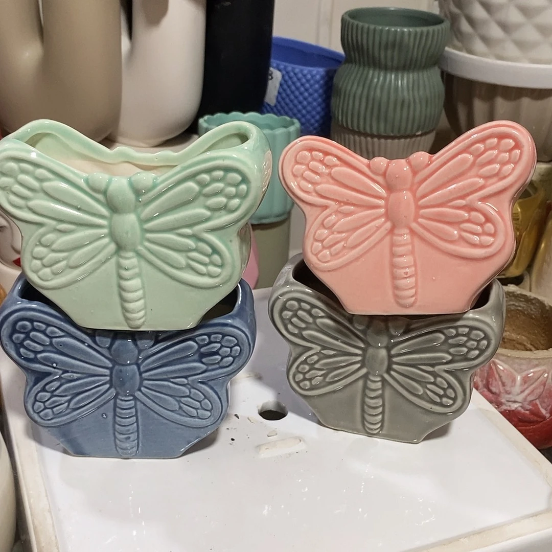 陶杯子陶盆有孔 瑕疵介意勿拍