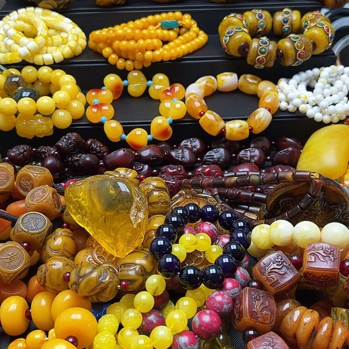 蜜蜡未镶嵌颈饰手串