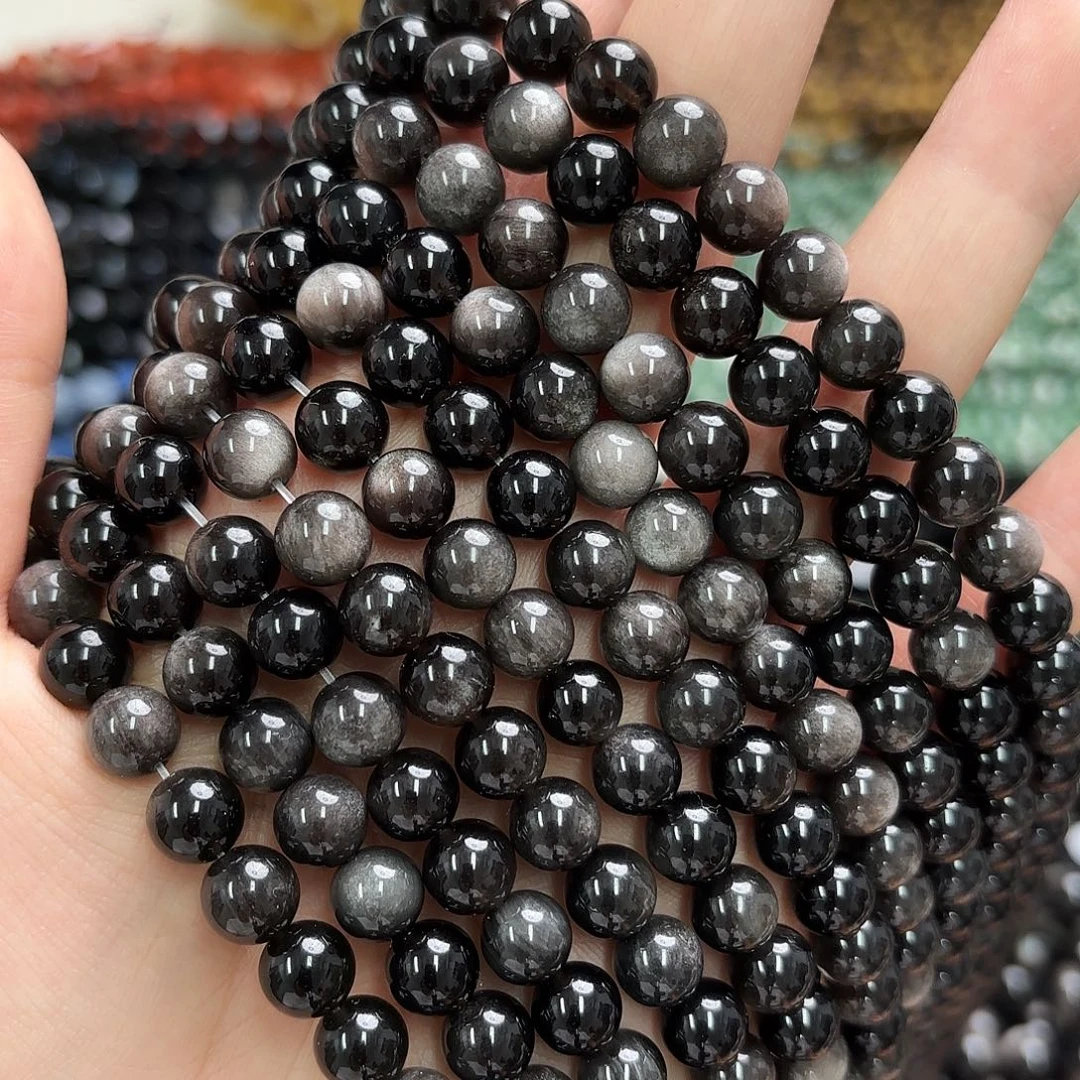 未镶嵌玛瑙/玉髓珠宝半成品卡8银耀一条