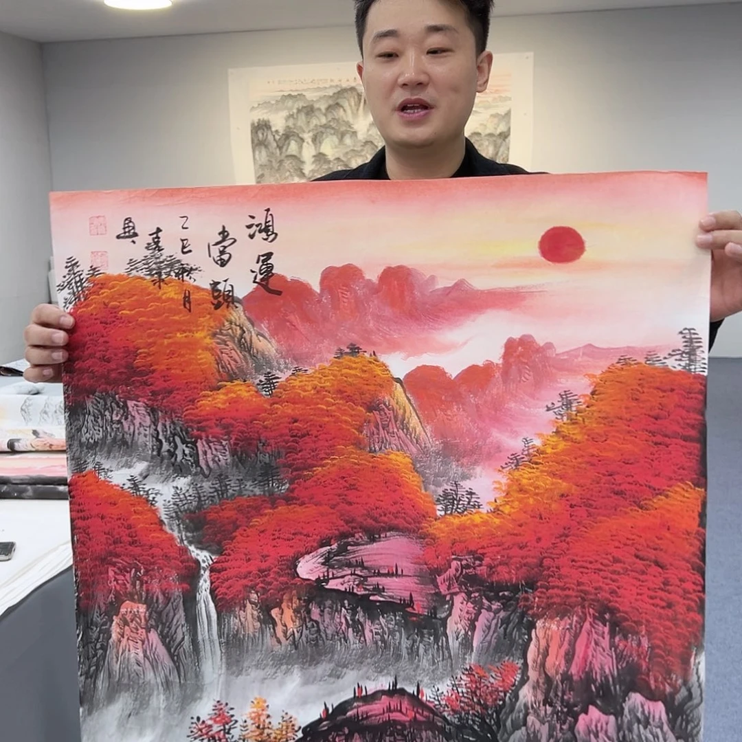 国画国画作品宣纸纯手绘