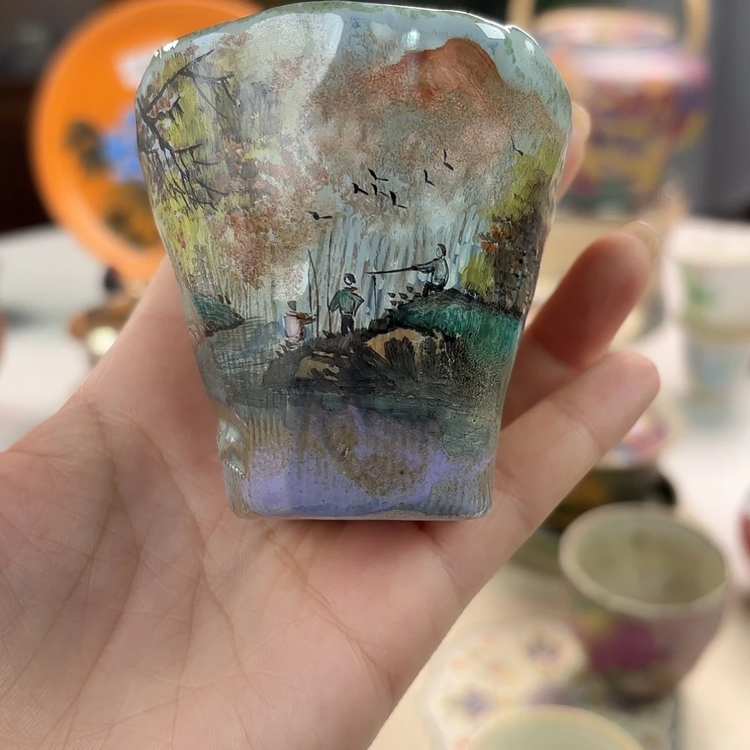 妮***侠景德镇手绘高温釉下彩陶瓷茶具