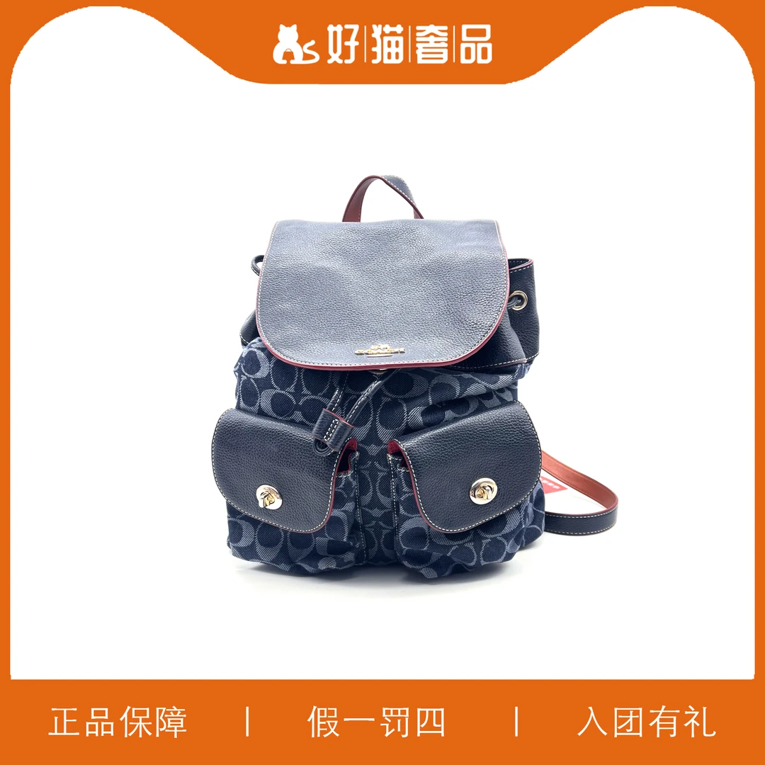 95新 COACH/蔻驰 蔻驰香布雷双肩/W5939/28X28X11