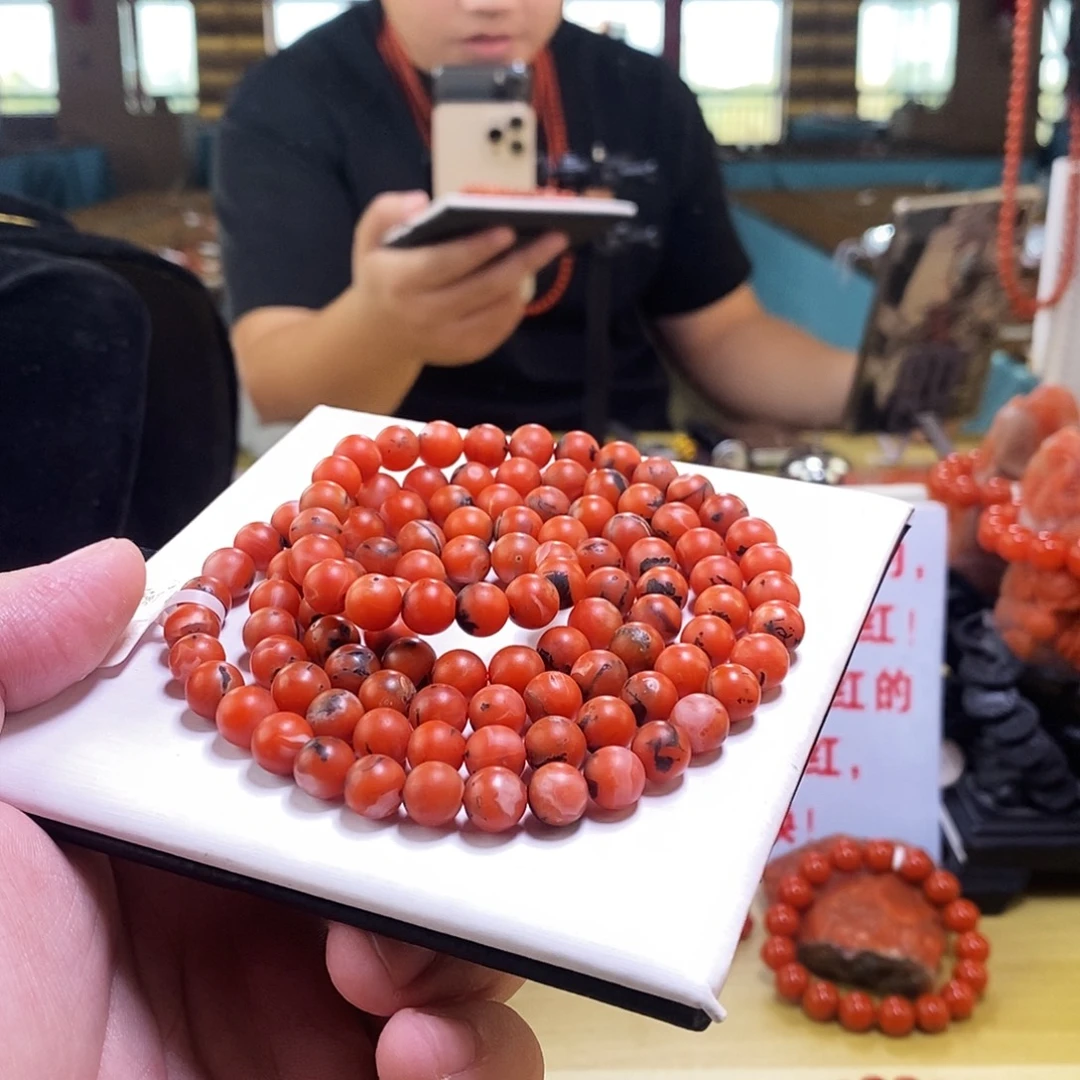 南红玛瑙未镶嵌手链