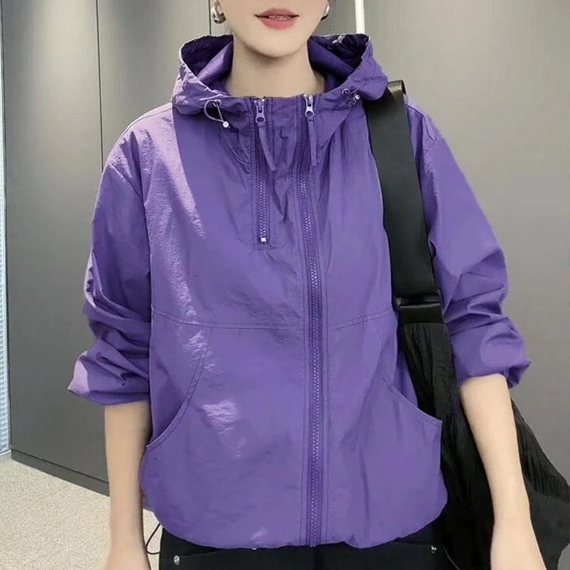 双拉链设计感三八妇女节洋气服装防晒衣2025夏季新款轻薄透气外套