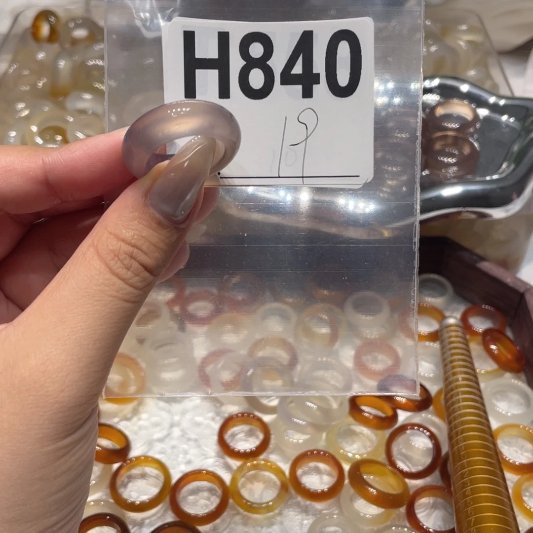 玛瑙/玉髓未镶嵌戒指840
