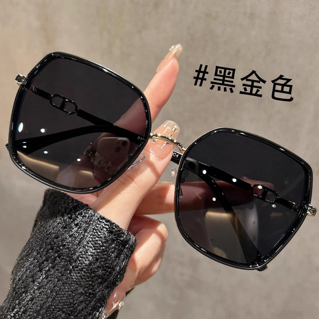 2025新款大框墨镜带度数显瘦太阳镜女防晒感防紫外线网红
