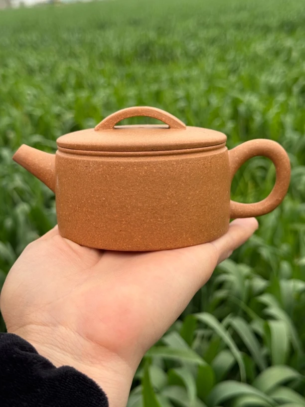 紫砂壶汉瓦半手工制『原矿黄金段0添加』180cc