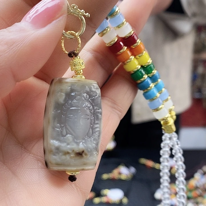 玛瑙/玉髓合金颈饰