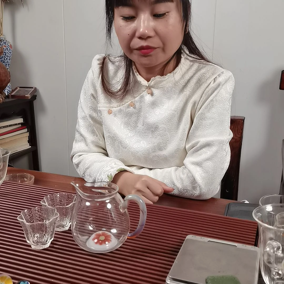 高硼硅玻璃手柄款熏金雏菊福袋公杯套装
