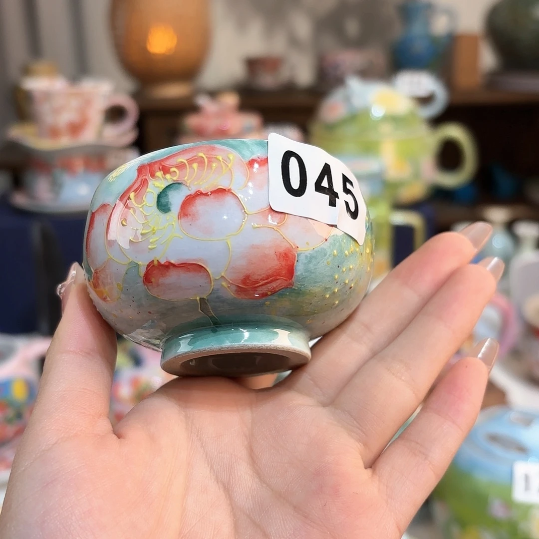 景德镇手绘高温釉下彩陶瓷茶具