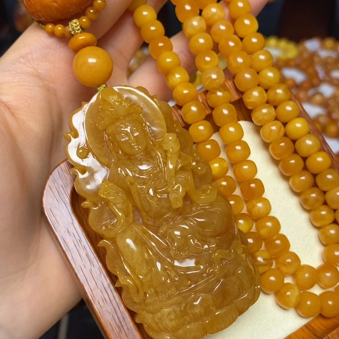 【闪购商品】蜜蜡颈饰未镶嵌项链