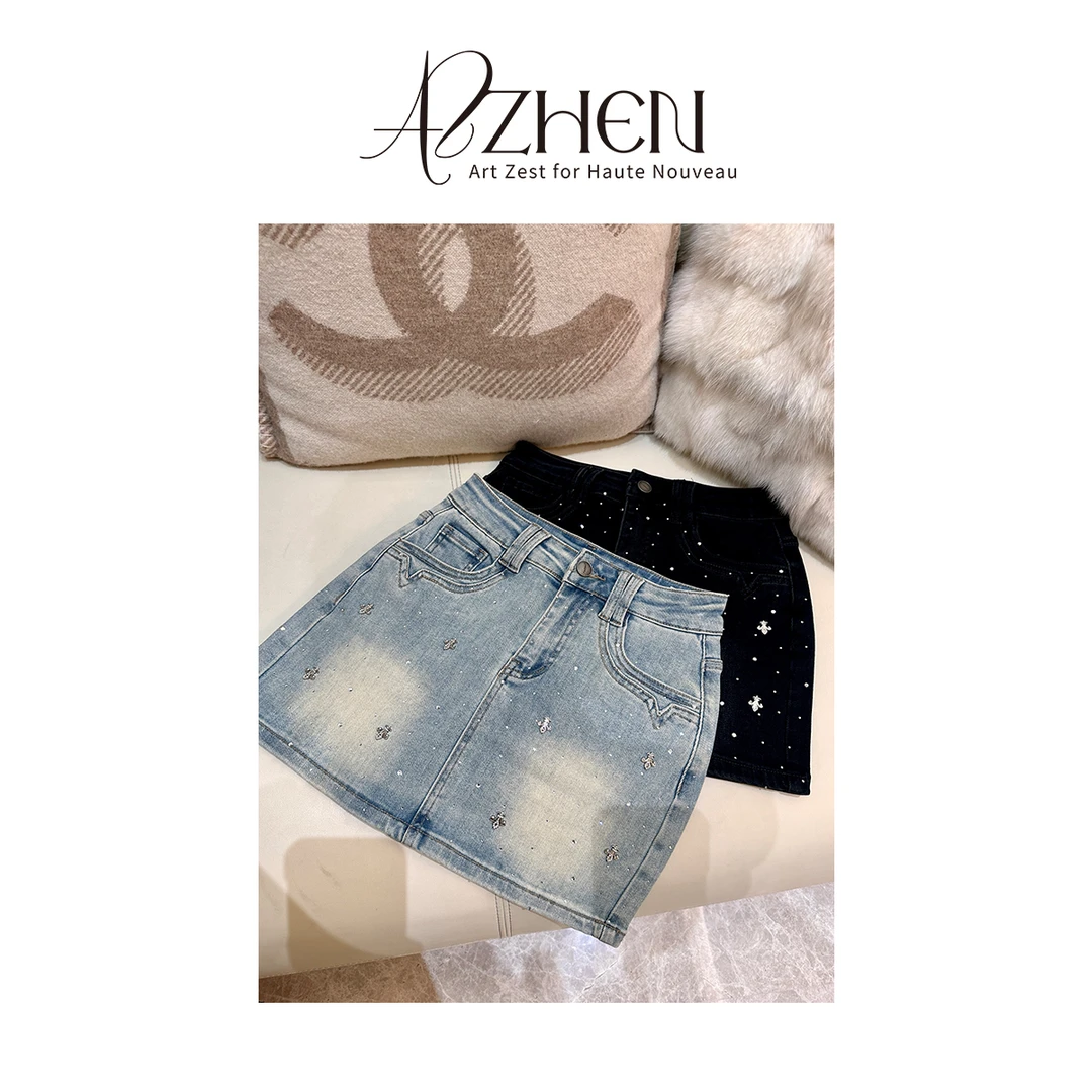 AZZHEN【心动美学】牛仔半裙AZ4KNQ15-00