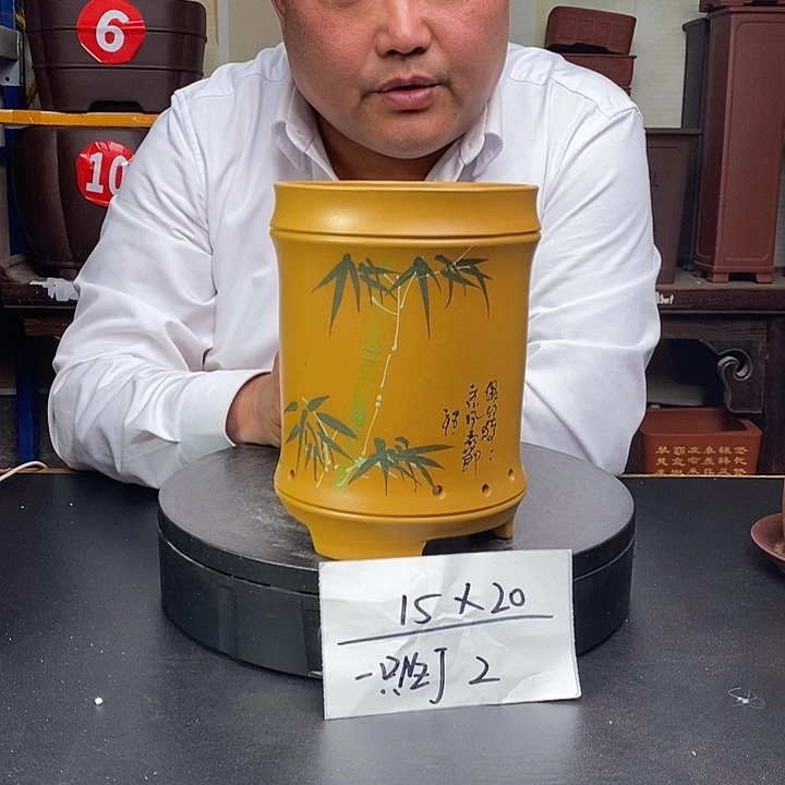 紫砂花盆货号一只NZJ2