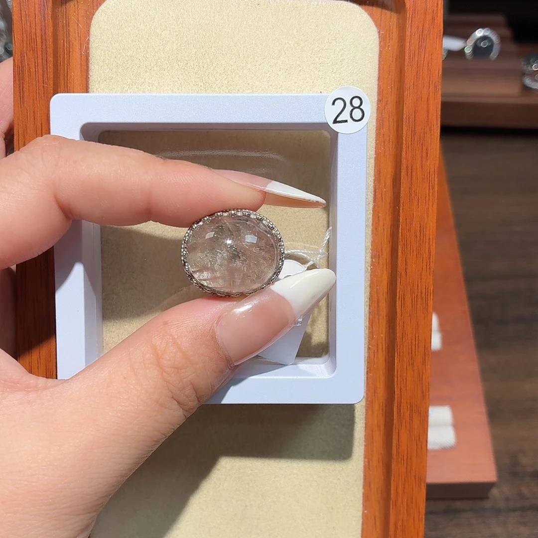 大***青水晶手链银S925镶嵌