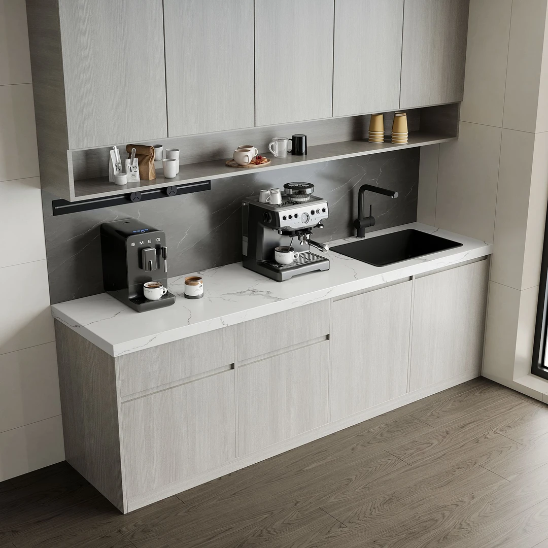 公司水吧台展示柜一体操作台适用于办公室花店洋酒管果切台等场所