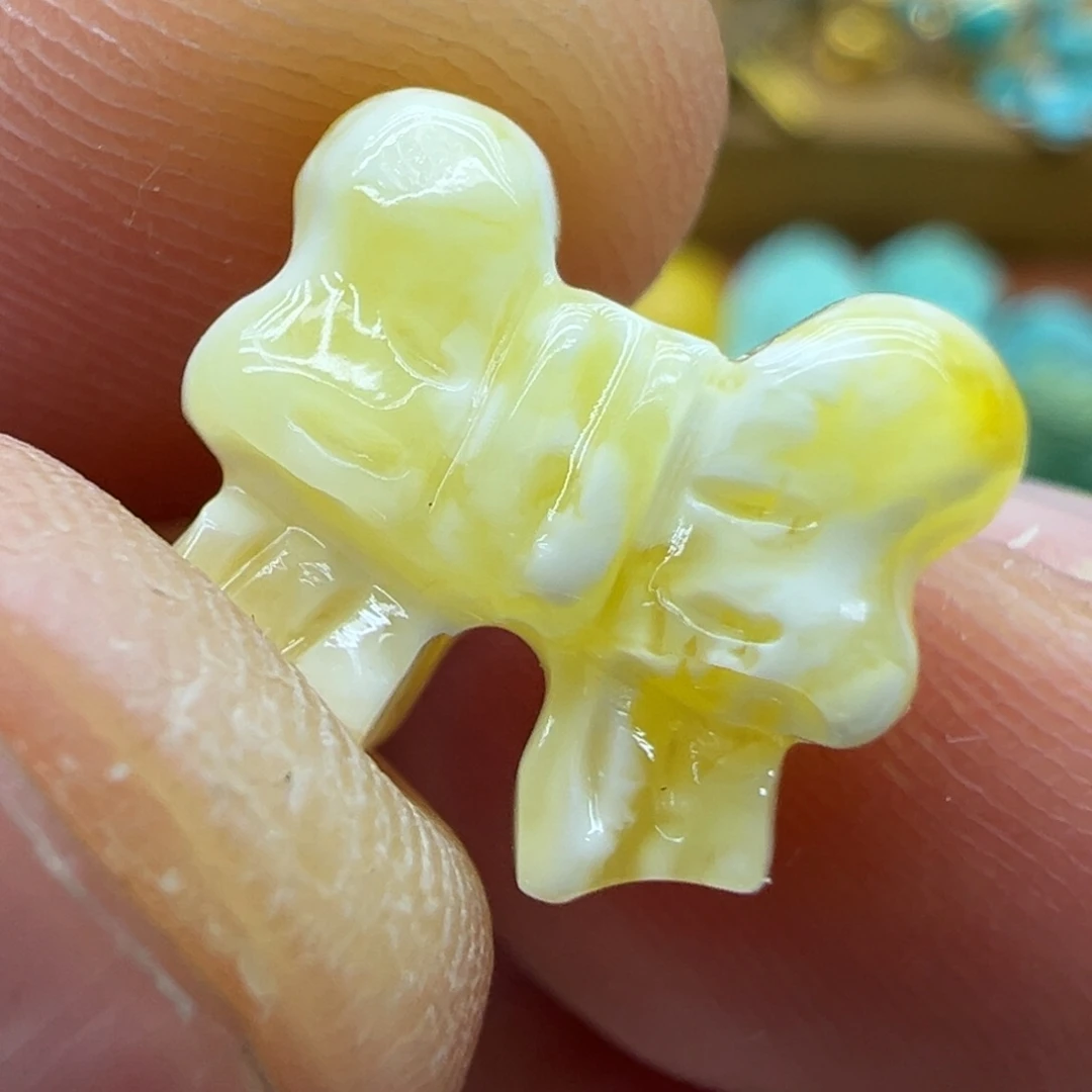 琥珀颈饰未镶嵌蝴蝶结