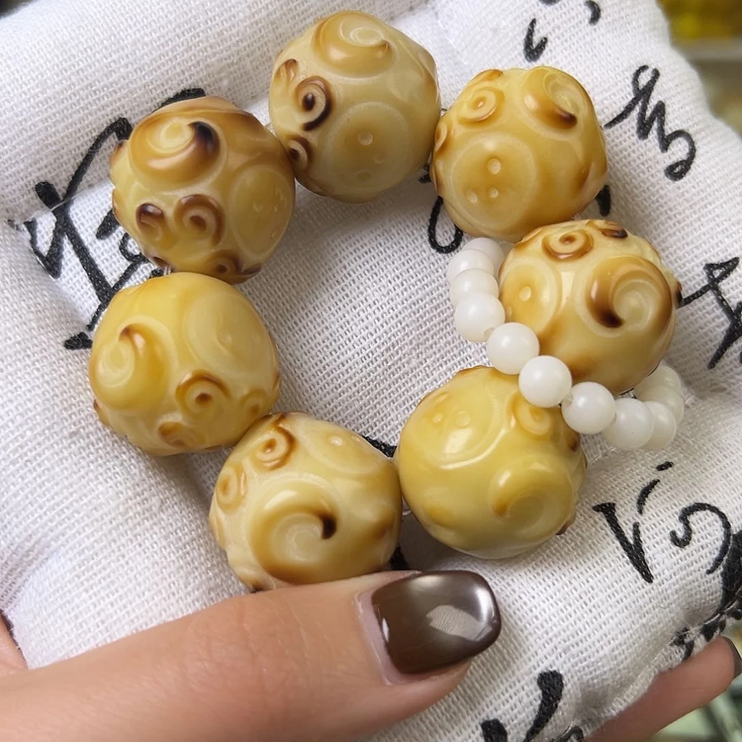 菩提根/象牙果手串全品炭烤羊头手捻一条