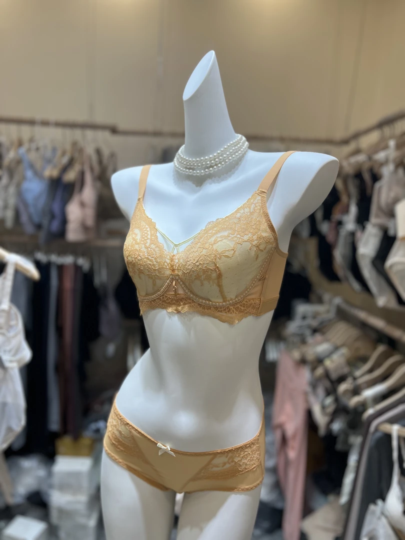 元気品2025春夏新品软钢圈内衣套装性感蕾丝超薄透气聚拢