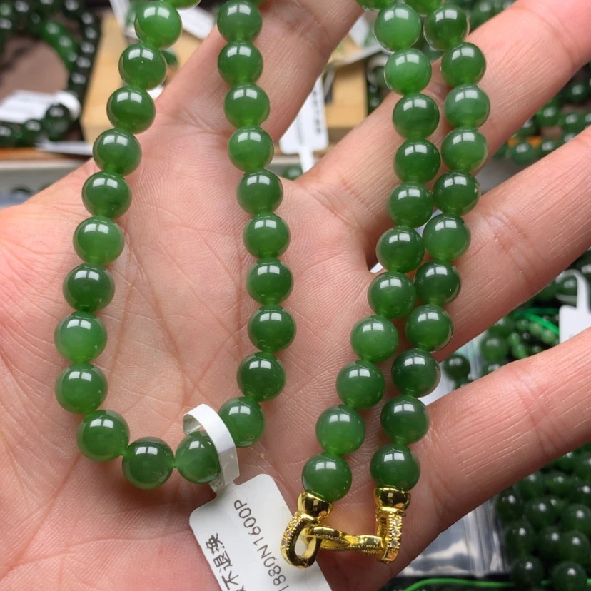 【闪购商品】颈饰未镶嵌和田玉（碧玉）我**我8