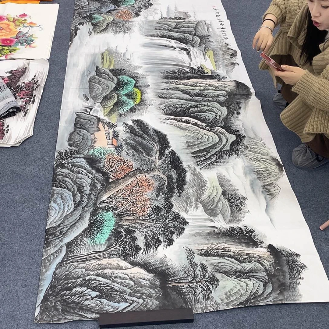 国画作品小姐姐放漏…