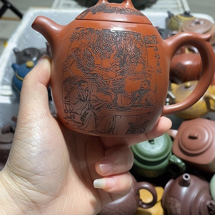 紫砂茶壶晃盖微瑕